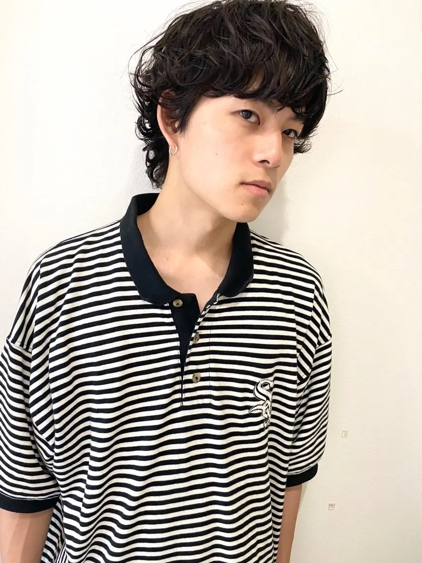 ショート パーマ メンズ カット パーマ 永野 正芳のヘアスタイル