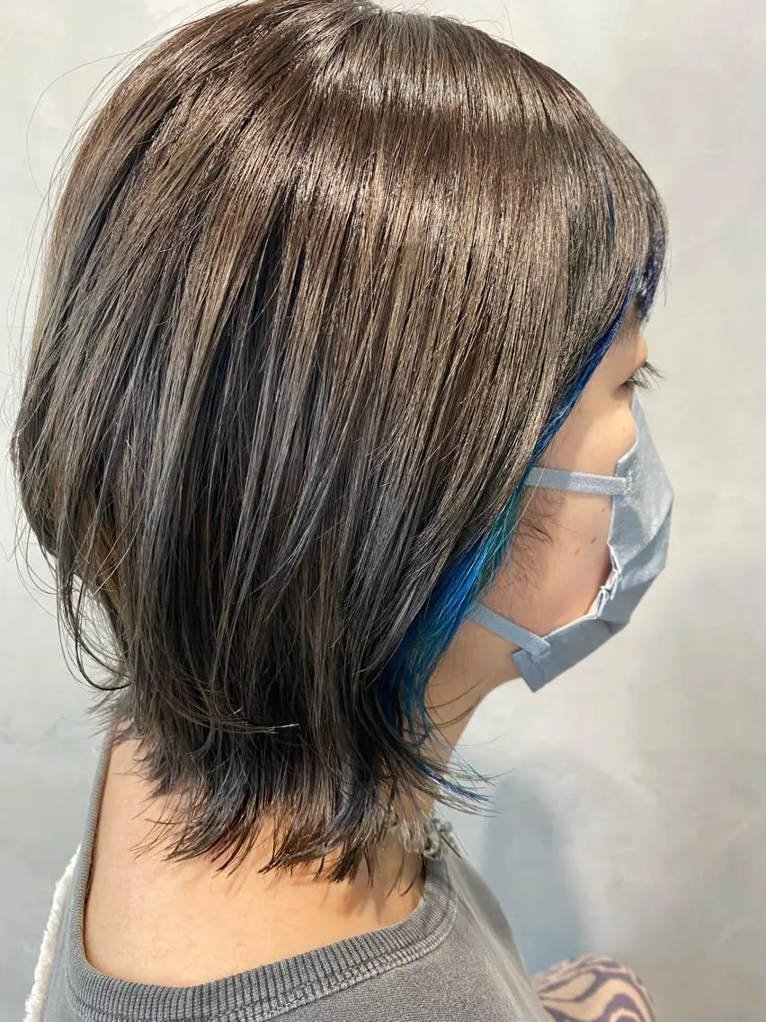 ミディアム ヘアカラー emi natukiのヘアスタイル