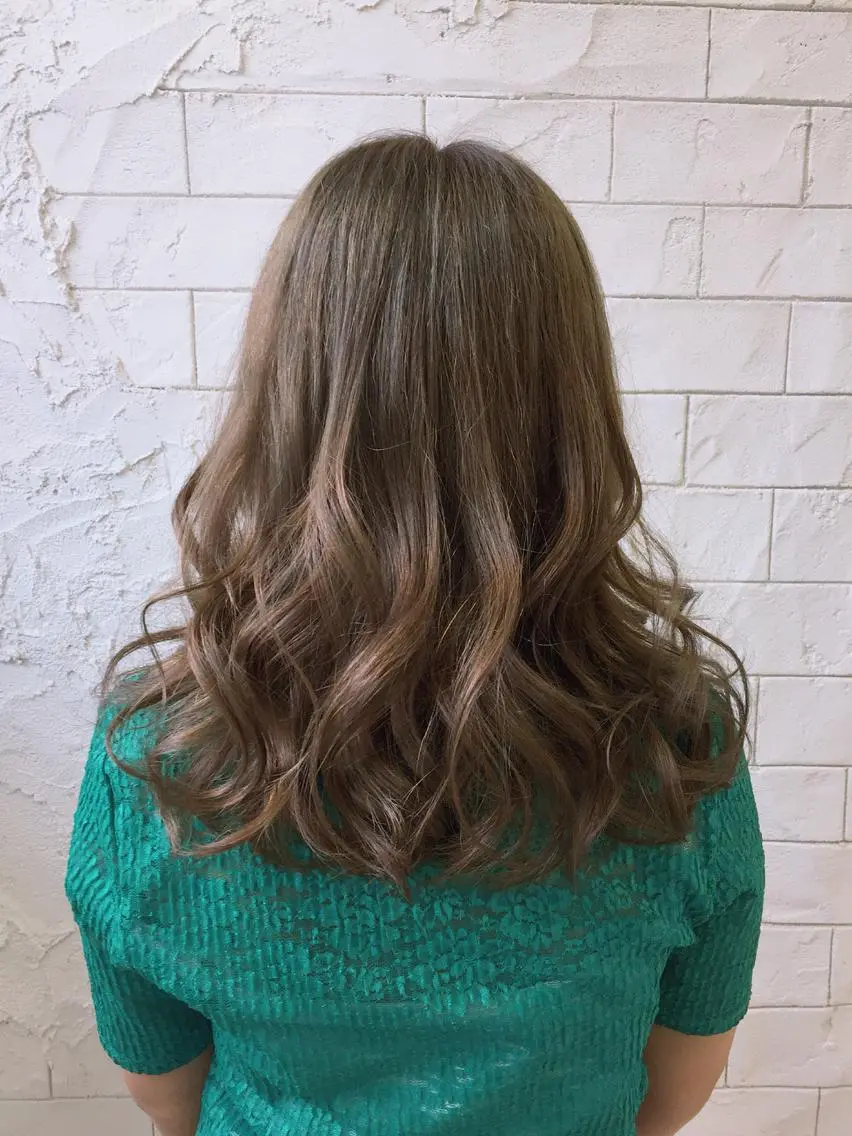 セミロング カラー カット ヘアカラー archange 大井川のヘアスタイル