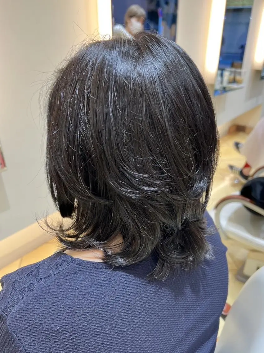 ミディアム パーマ ルジャルダン葛西 NAOのヘアスタイル