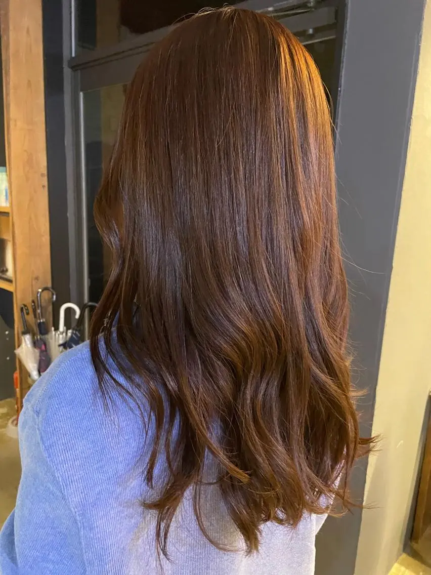 カラー ブラウンカラー 隅内 桃香のヘアスタイル