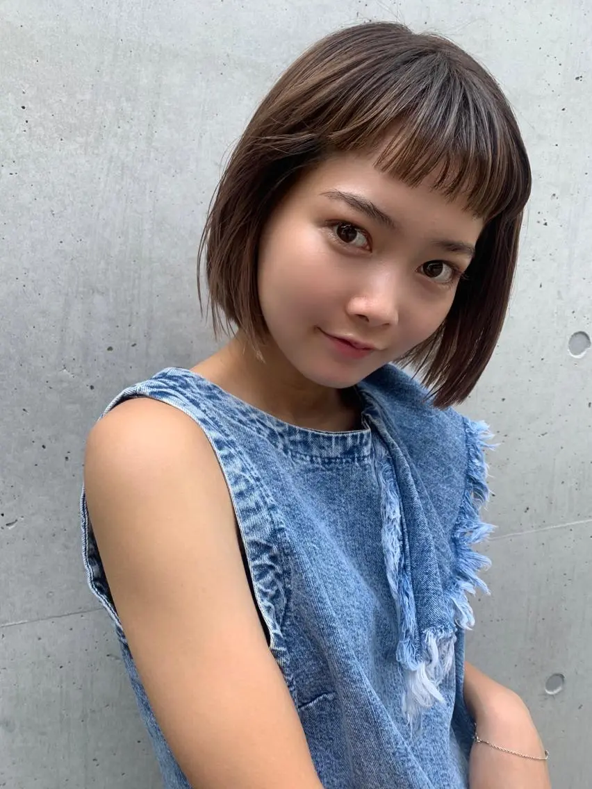 ショート ボブ 透明感/レイヤー スタイル🤎mamiのヘアスタイル