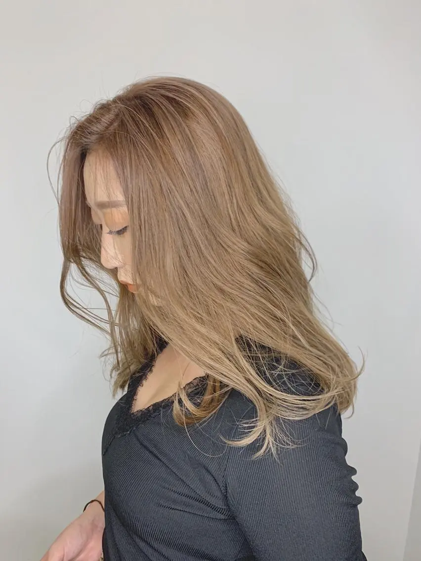 ロング カット ヘアカラー トリートメント ヘッドスパ 🌿大内雅斗 🌿韓国ヘアのヘアスタイル