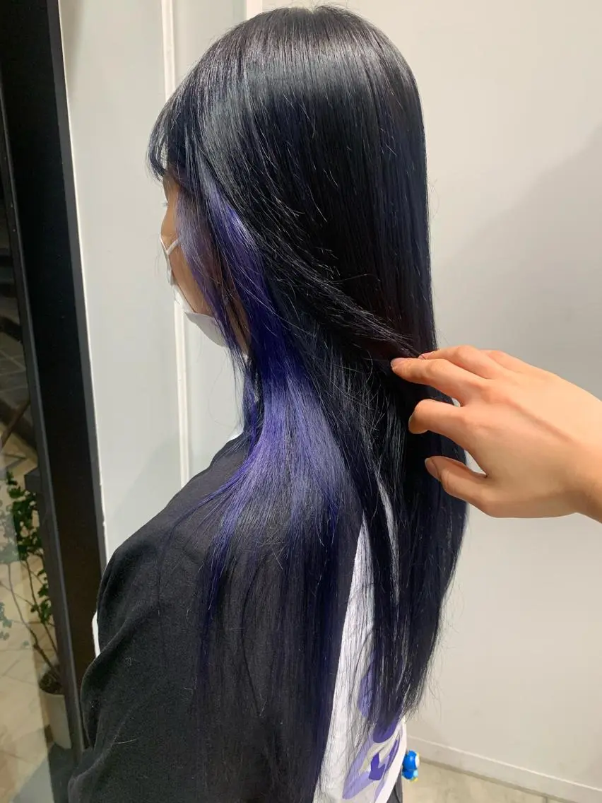 ロング カラー ヘアアレンジ ブリーチ ヘアカラー トリートメント yuka .のヘアスタイル