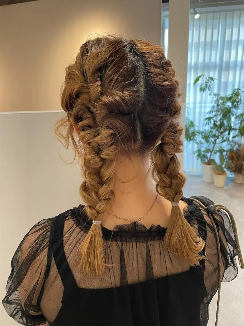 ロング ヘアアレンジ ♡kyoka /  uyu♡のヘアスタイル