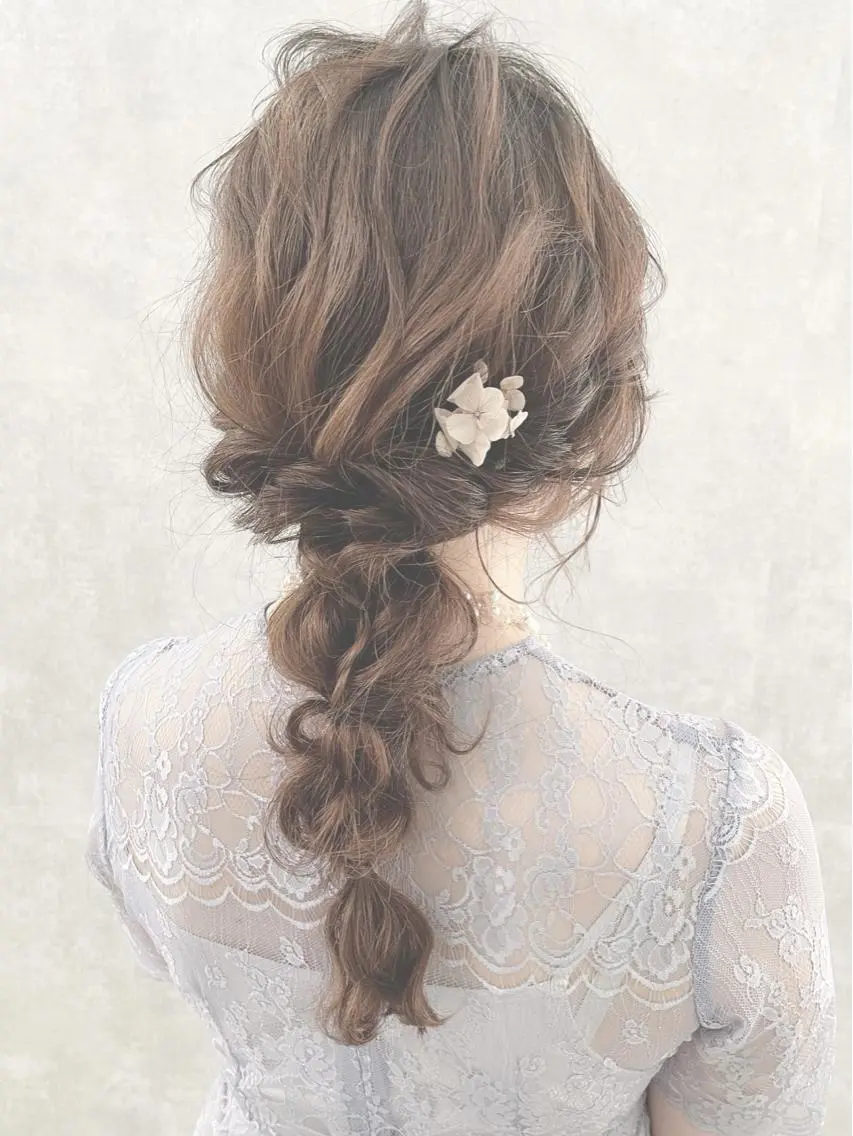 ロング ハイライト 髪質改善 レイヤーカット トリートメント 小林 正樹のヘアスタイル