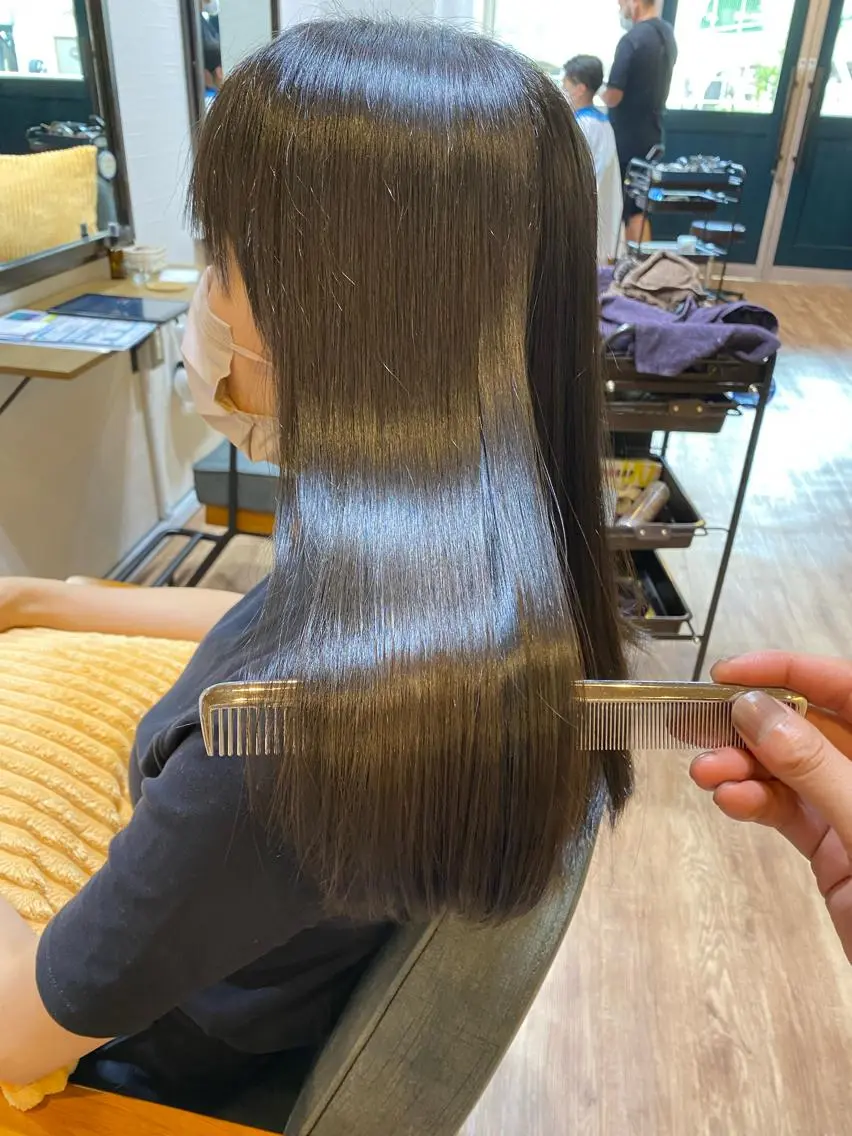 セミロング カット トリートメント 野呂 隼人のヘアスタイル