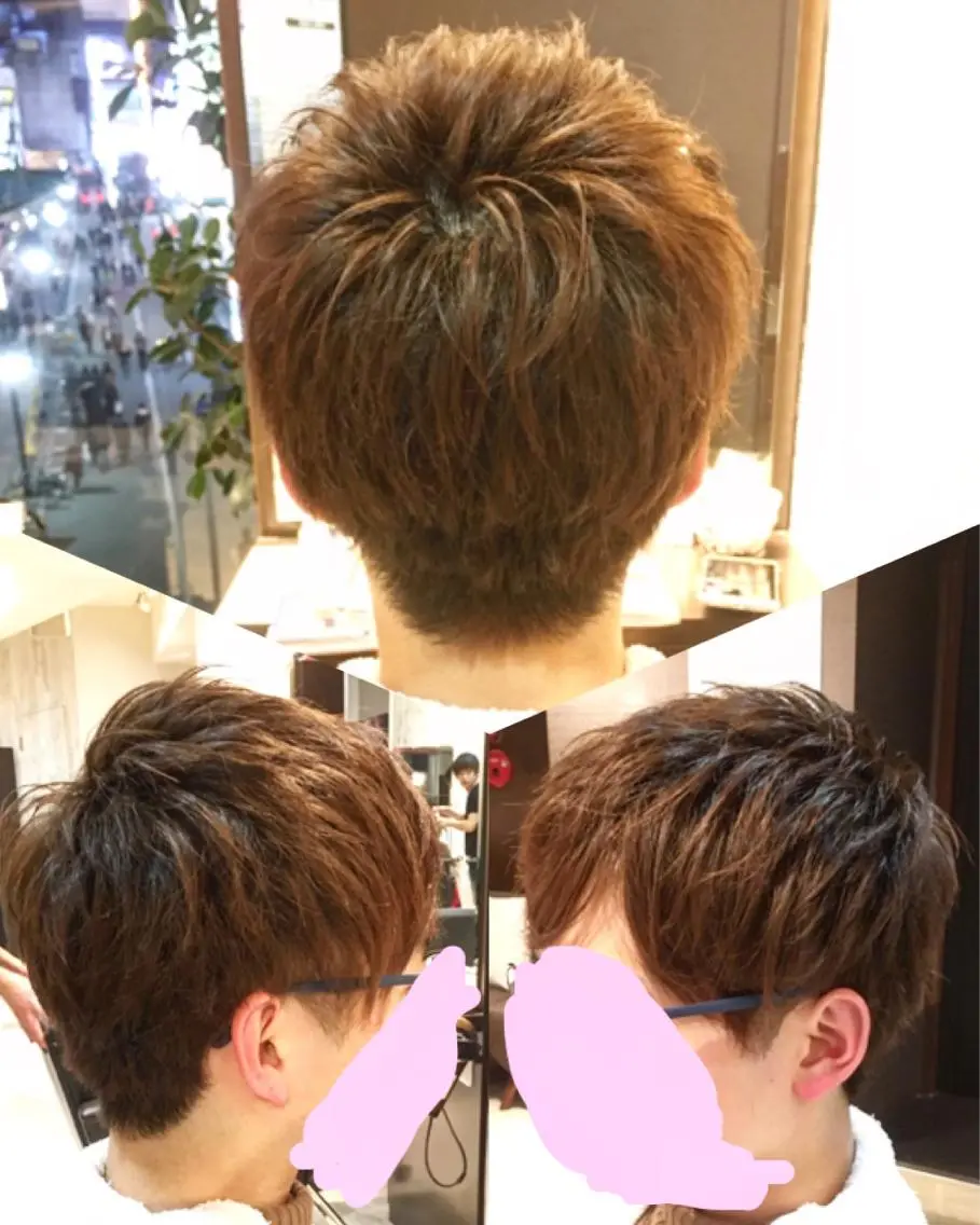 ショート メンズ 熊谷 奈菜のヘアスタイル