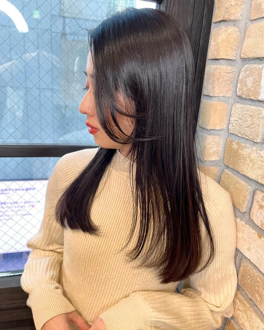セミロング カラー 渋谷 YUUKIのヘアスタイル