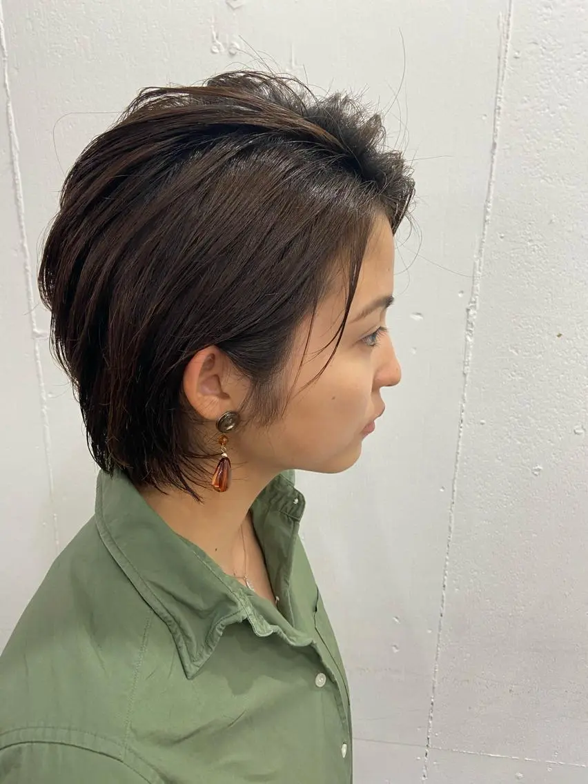ショート パーマ 久木原 ゆりのヘアスタイル