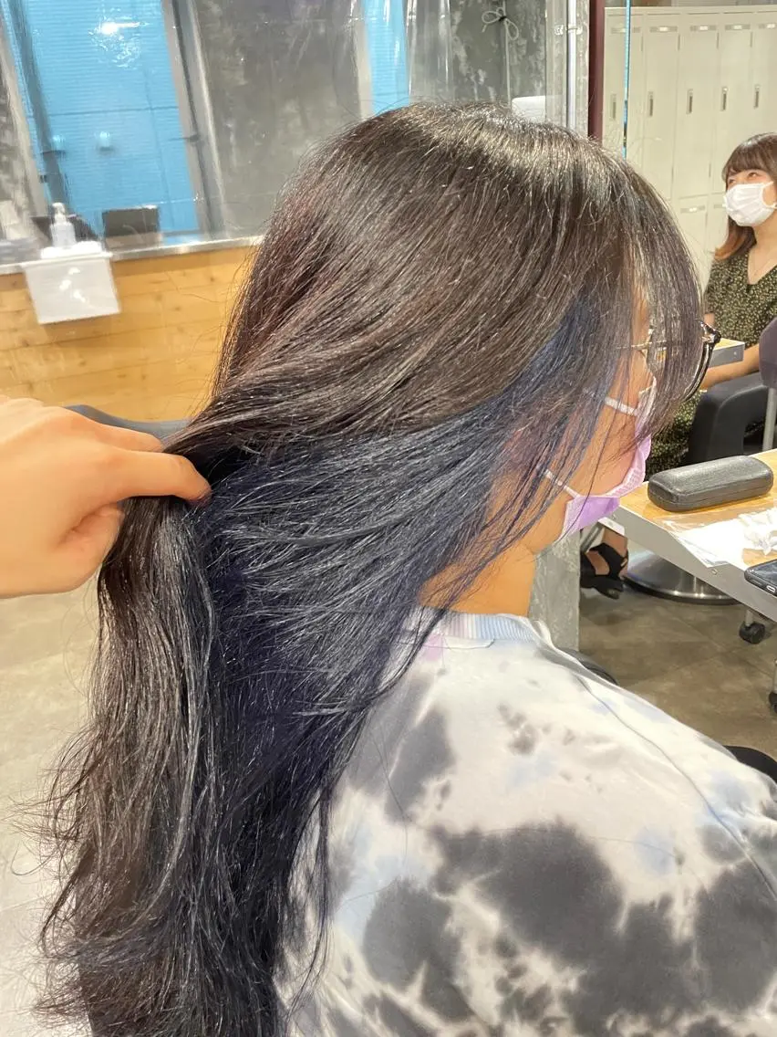 ロング カラー ブルーカラー ブルーラベンダー ラベンダーカラー ベージュカラー💖 やすひろのヘアスタイル