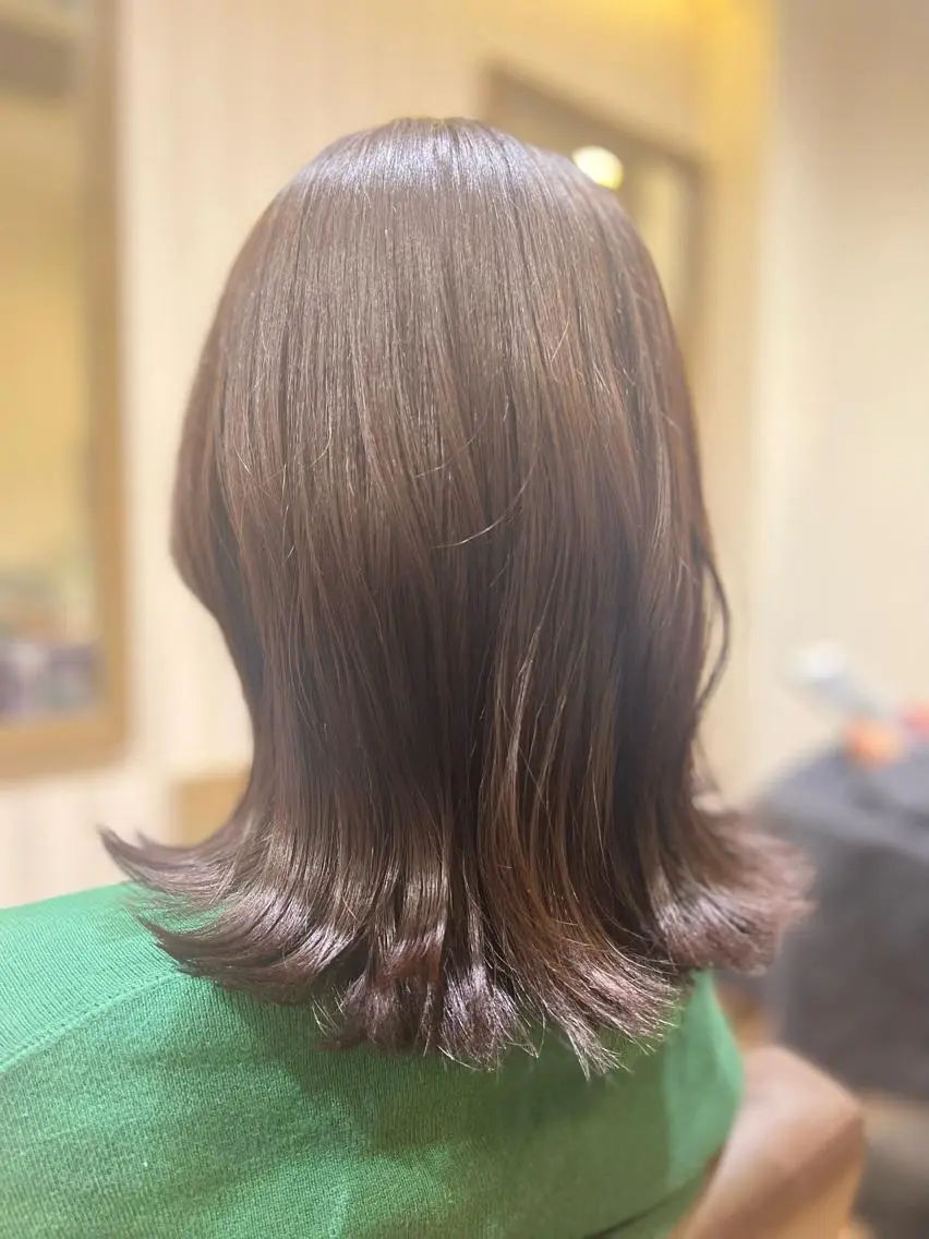ミディアム カラー ブルーカラー ネイビーカラー THE PARK キシオカのヘアスタイル