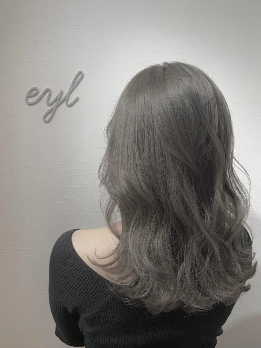 セミロング カラー 💎赤み消しカラー 特化型デザイナー💎のヘアスタイル