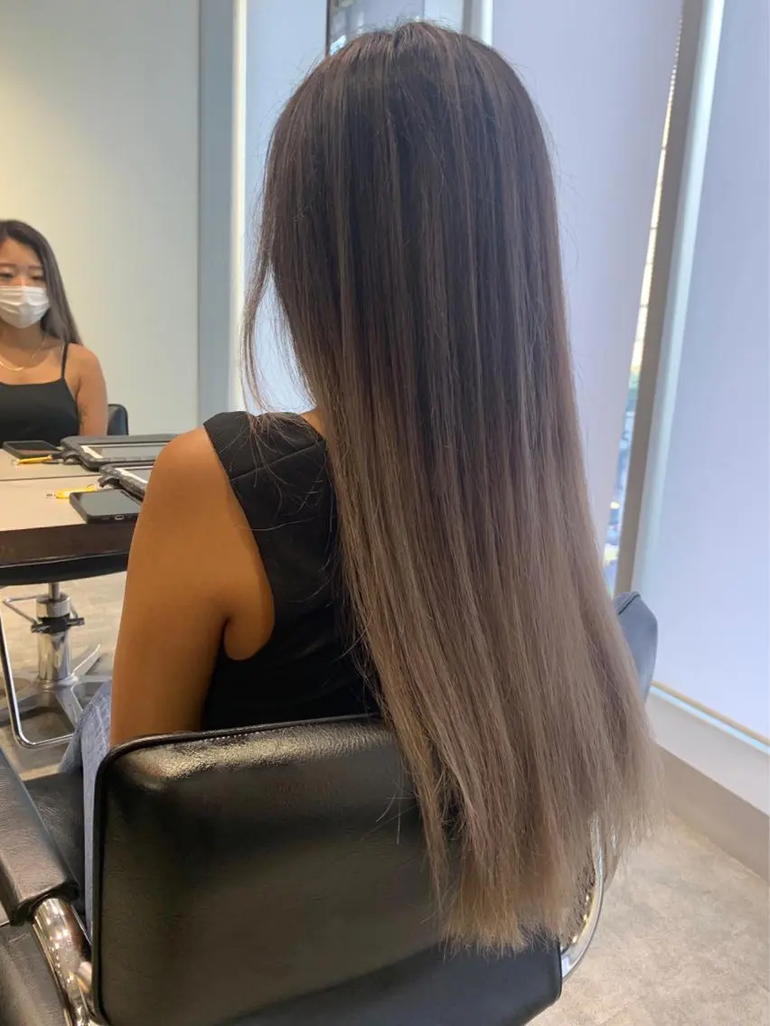 ロング カラー カット ヘアカラー トリートメント 園田 将士のヘアスタイル