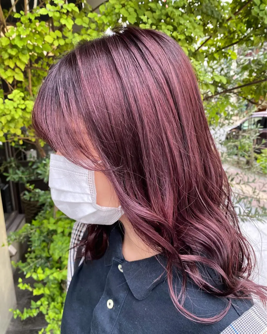 ロング カラー 酸スト/フェザー パーマ/三谷海斗のヘアスタイル