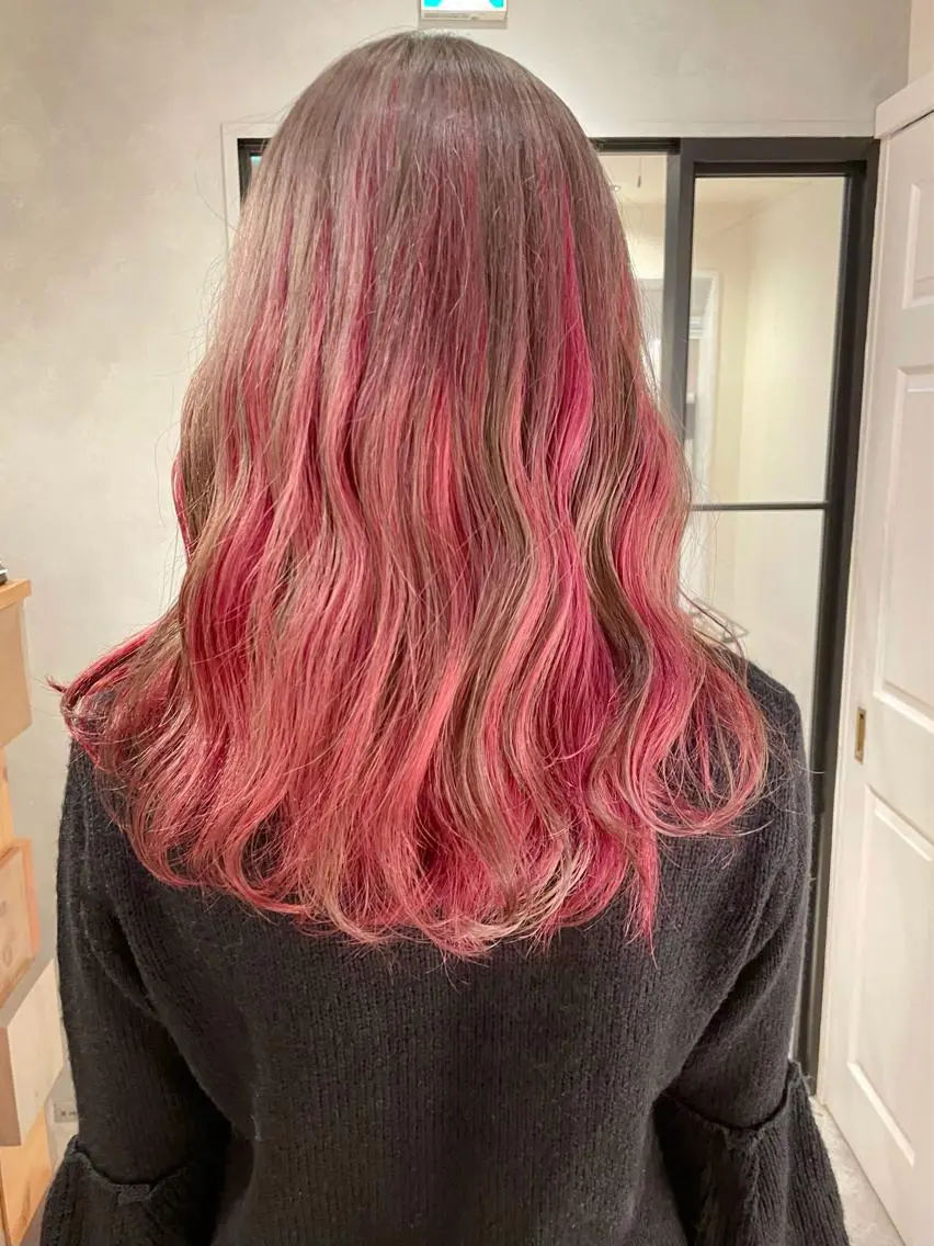 セミロング カラー puf/ rinaのヘアスタイル