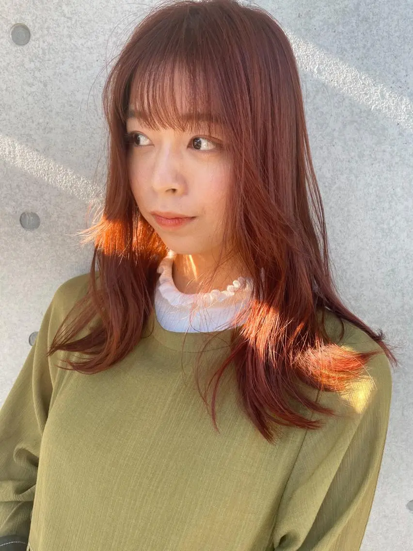 ミディアム カラー ブリーチ ブリーチなしカラー カット ヘアカラー トリートメント センスをお届けします 大谷将生infpのヘアスタイル