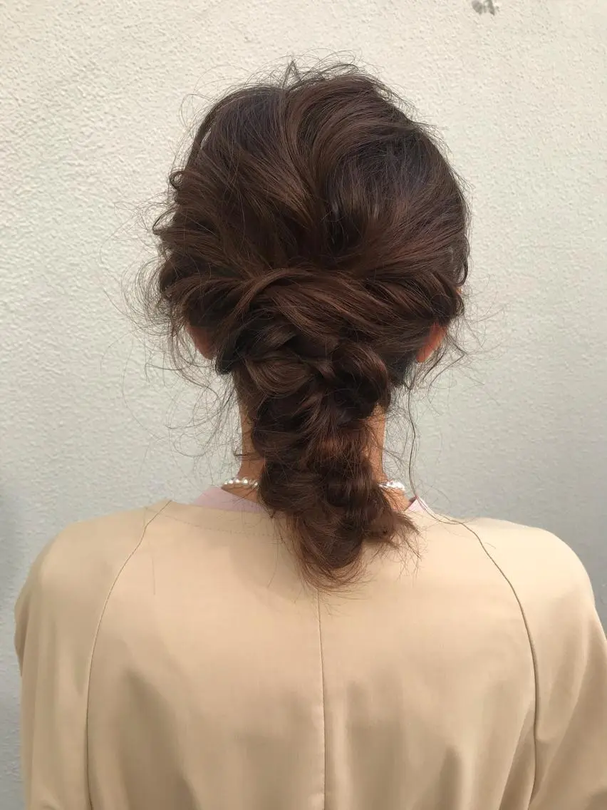 ヘアアレンジ ayane⭐️ボブ・ ショート・パーマのヘアスタイル