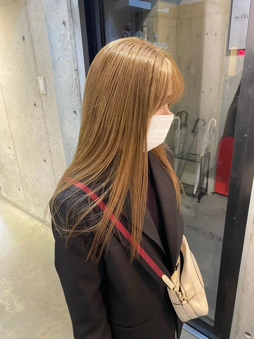 ロング カラー ヘアカラー 代々木上原エリア🎀 モテ髪大人可愛いヘアのヘアスタイル