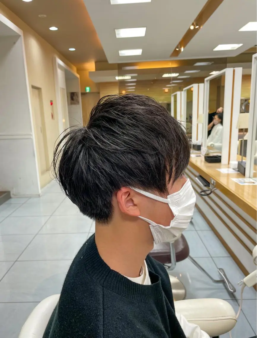 セミロング ヘアアレンジ メンズ アップバング フェードカット メンズハイライト メンズメッシュ マッシュ 🔮メンズ縮毛矯正 メンズパーマ💎竹永のヘアスタイル