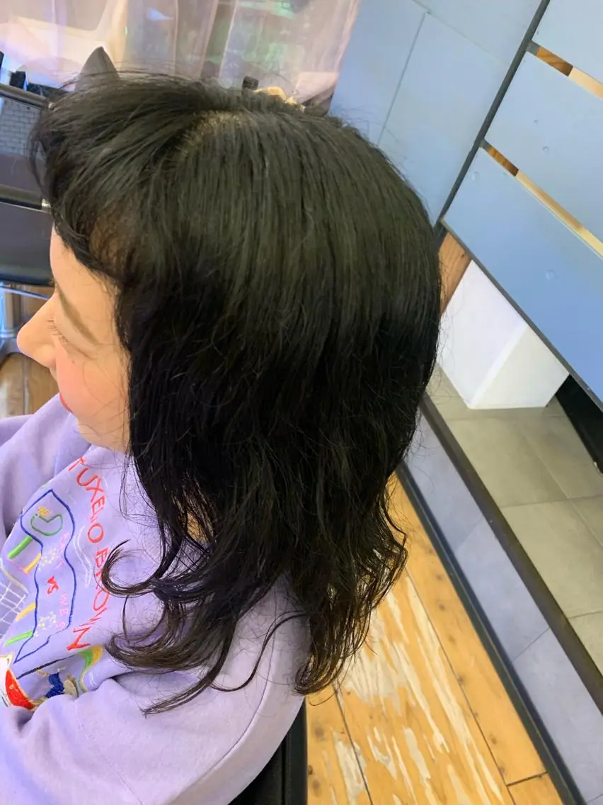 ミディアム パーマ カット パーマ Lagom なかだのヘアスタイル