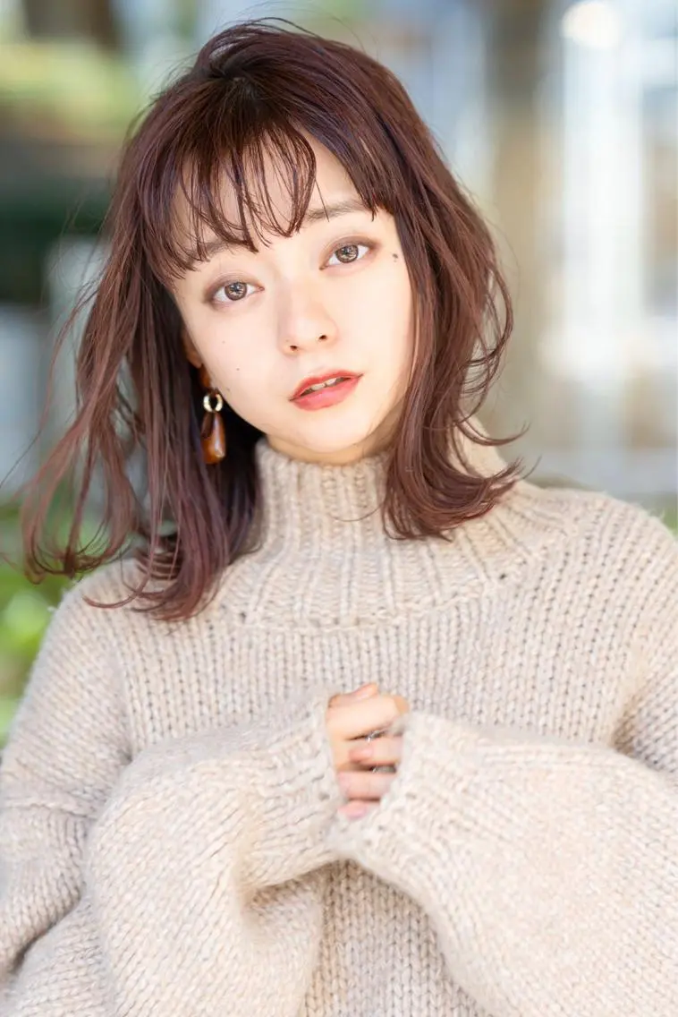 ミディアム カラー カット ヘアカラー トリートメント 🉐レイヤー/塩見 弘樹🉐渋谷のヘアスタイル