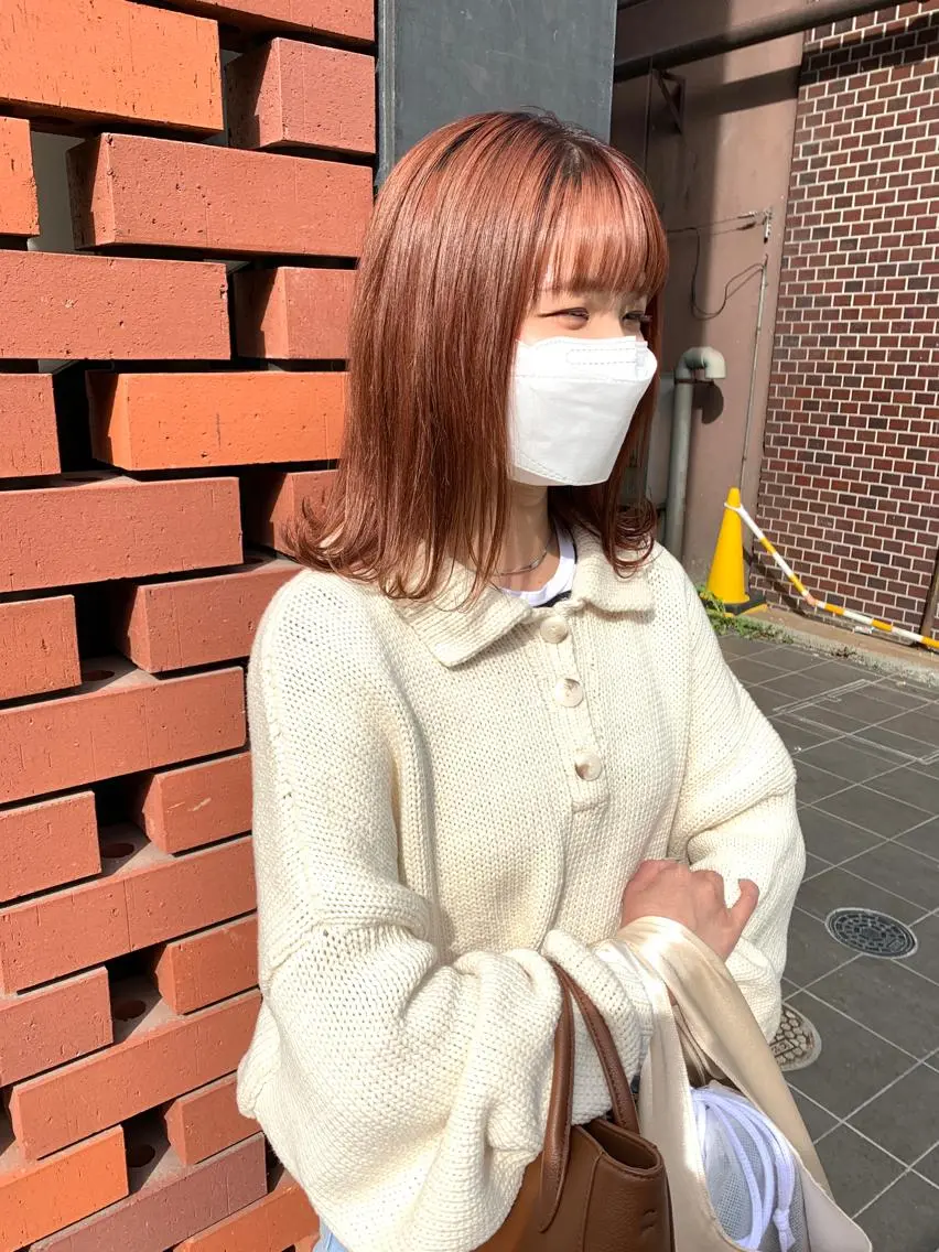 ミディアム ヘアカラー トリートメント ダブルカラー/透明感 💈JUNYA💈のヘアスタイル