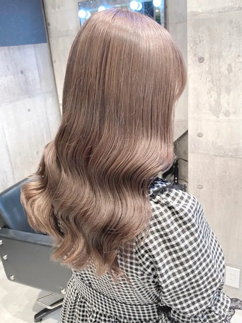 セミロング カラー カット ヘアカラー トリートメント ハイトーン特化💍 chloe💍韓国のヘアスタイル
