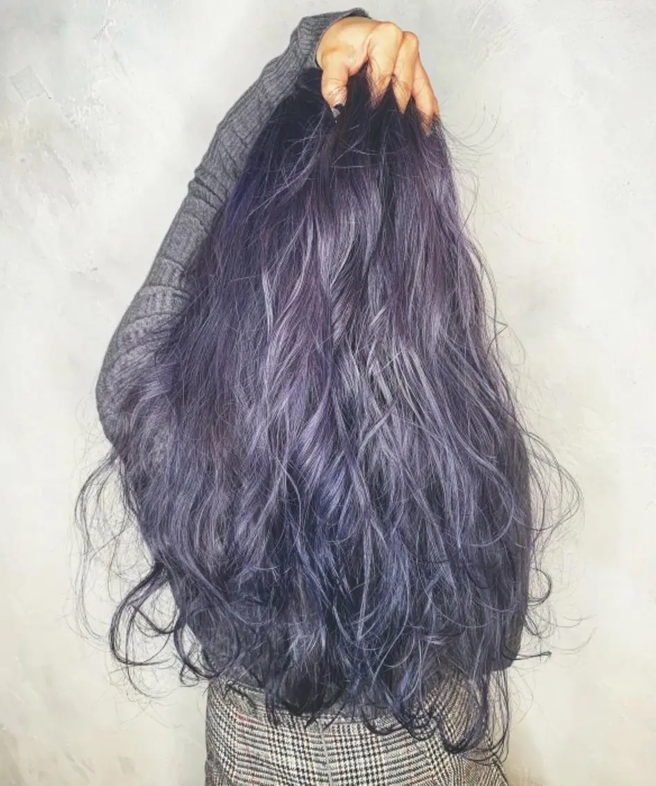 ロング カラー アディクシーカラー アッシュ 黒髪 ブルーカラー ブルーアッシュ カット ヘアカラー N° aria 三軒茶屋のその他イメージ