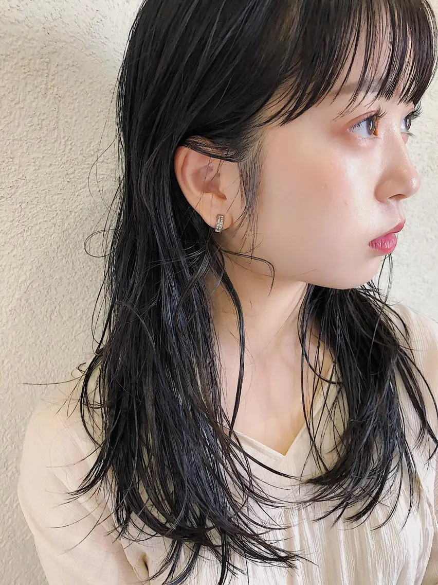 ロング パーマ 似合わせカット✂️ 稲垣亮平のヘアスタイル