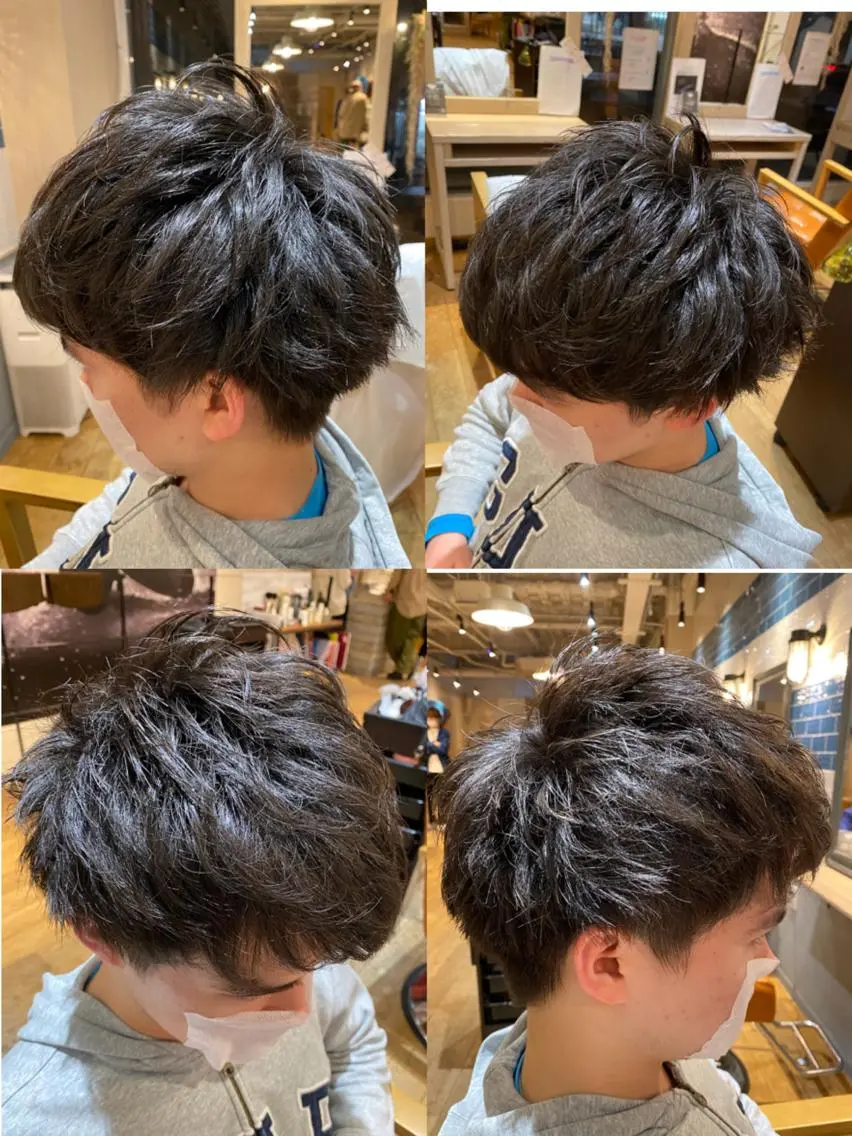ショート 🔥メンズパーマ 特化 渡辺一翔のヘアスタイル