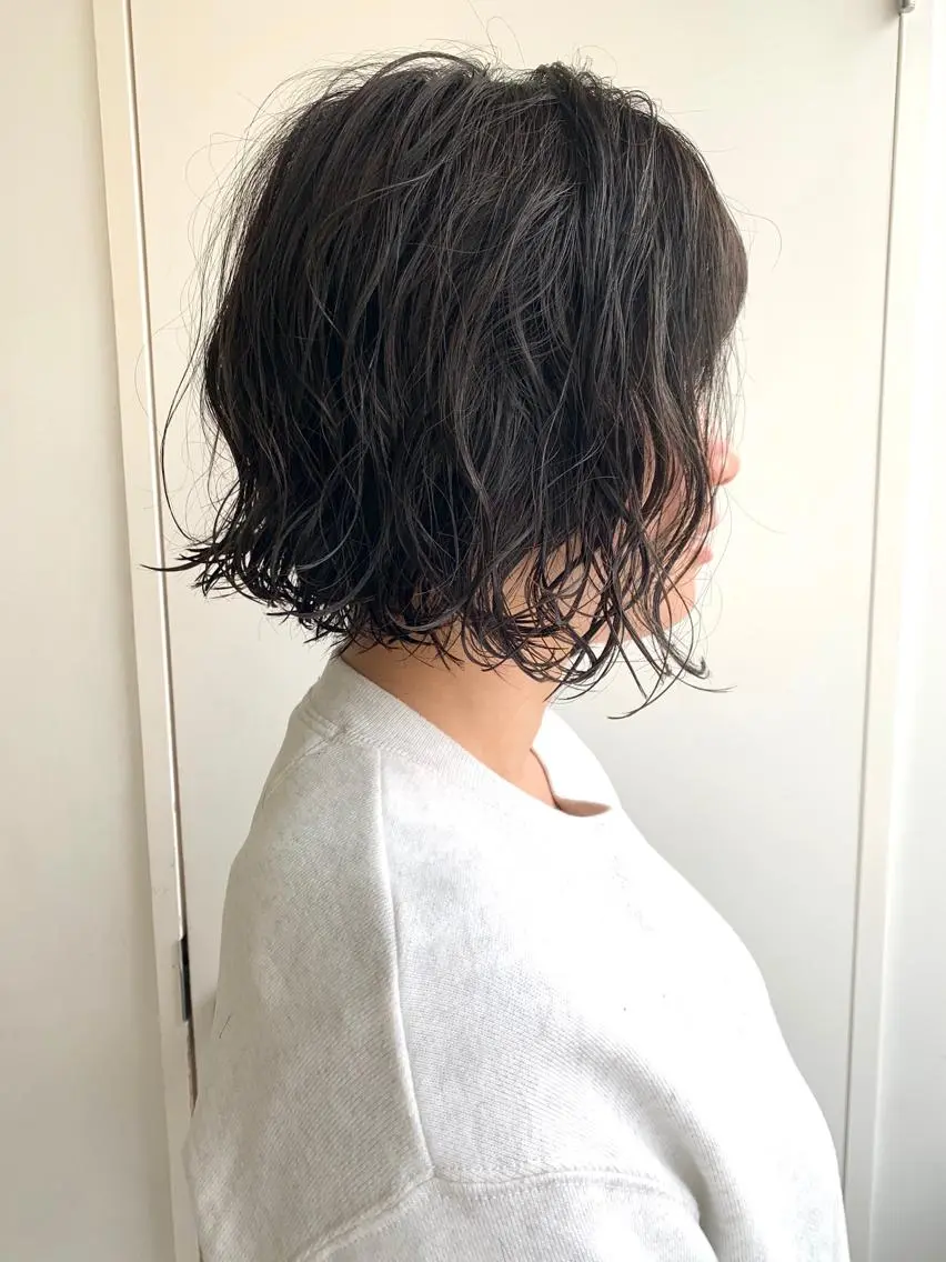 パーマ ボブ ニュアンスパーマ 🌈パーマスタイル 🌈NARUMIのヘアスタイル