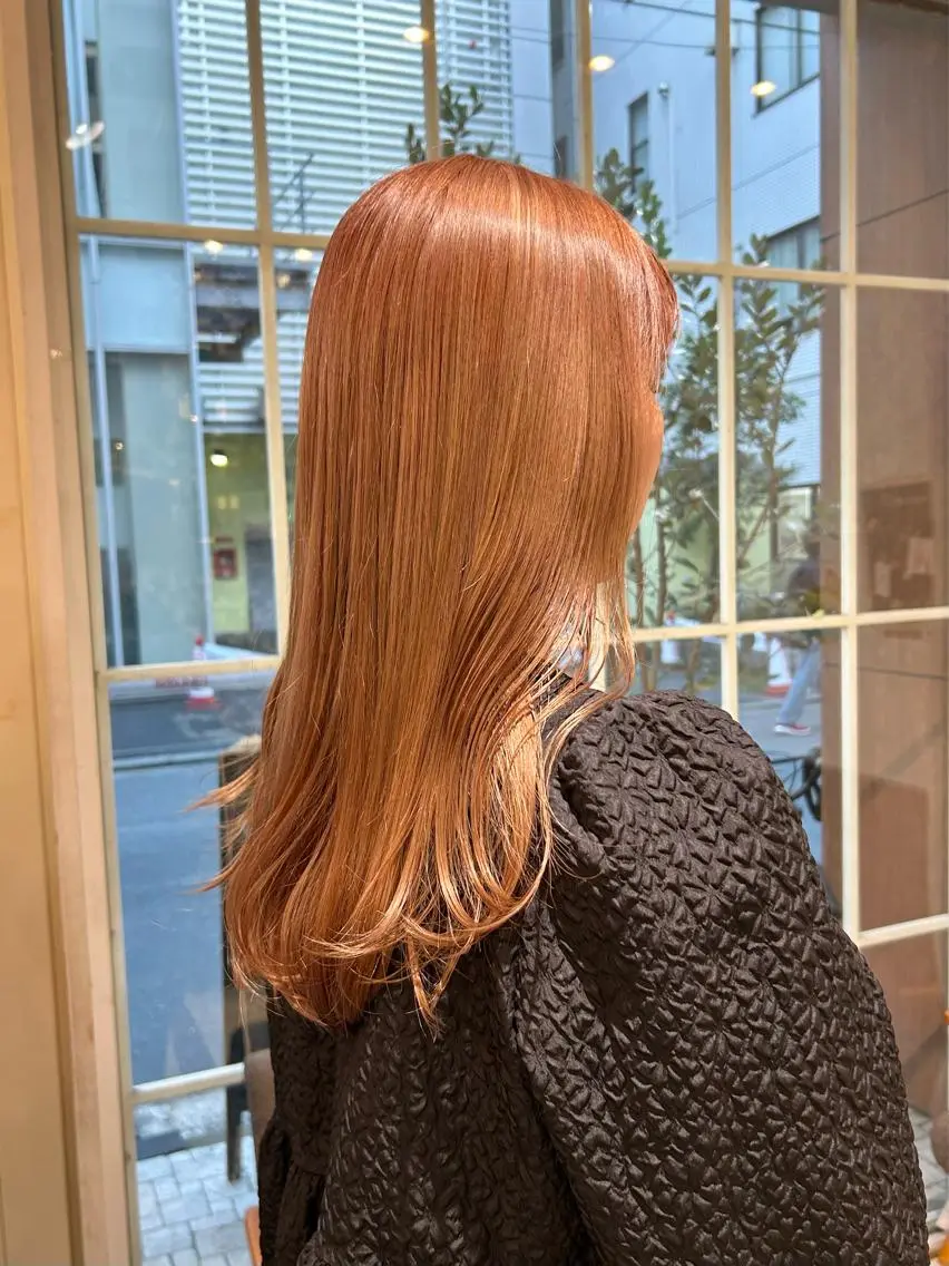 カラー ベージュカラー ピンクカラー ピンクベージュ lomalia moekaのヘアスタイル