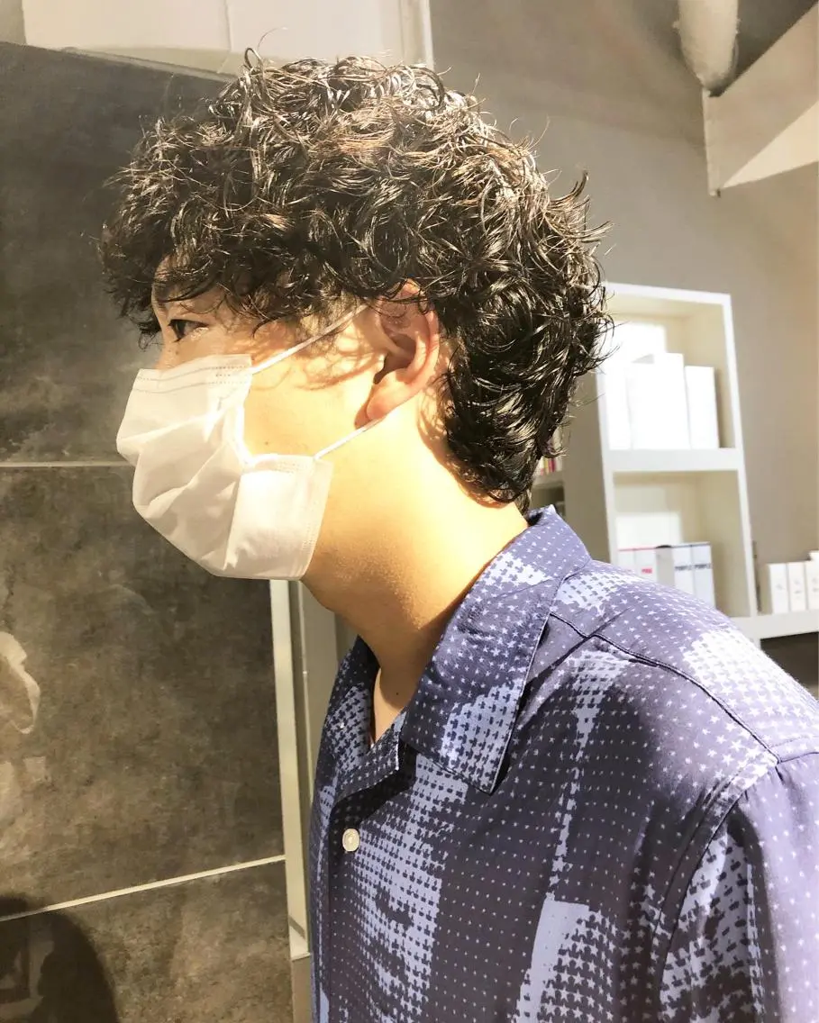 パーマ ヘアアレンジ メンズ カット パーマ トリートメント ヘアセット メンズ特化✂️栗原 侑也のヘアスタイル