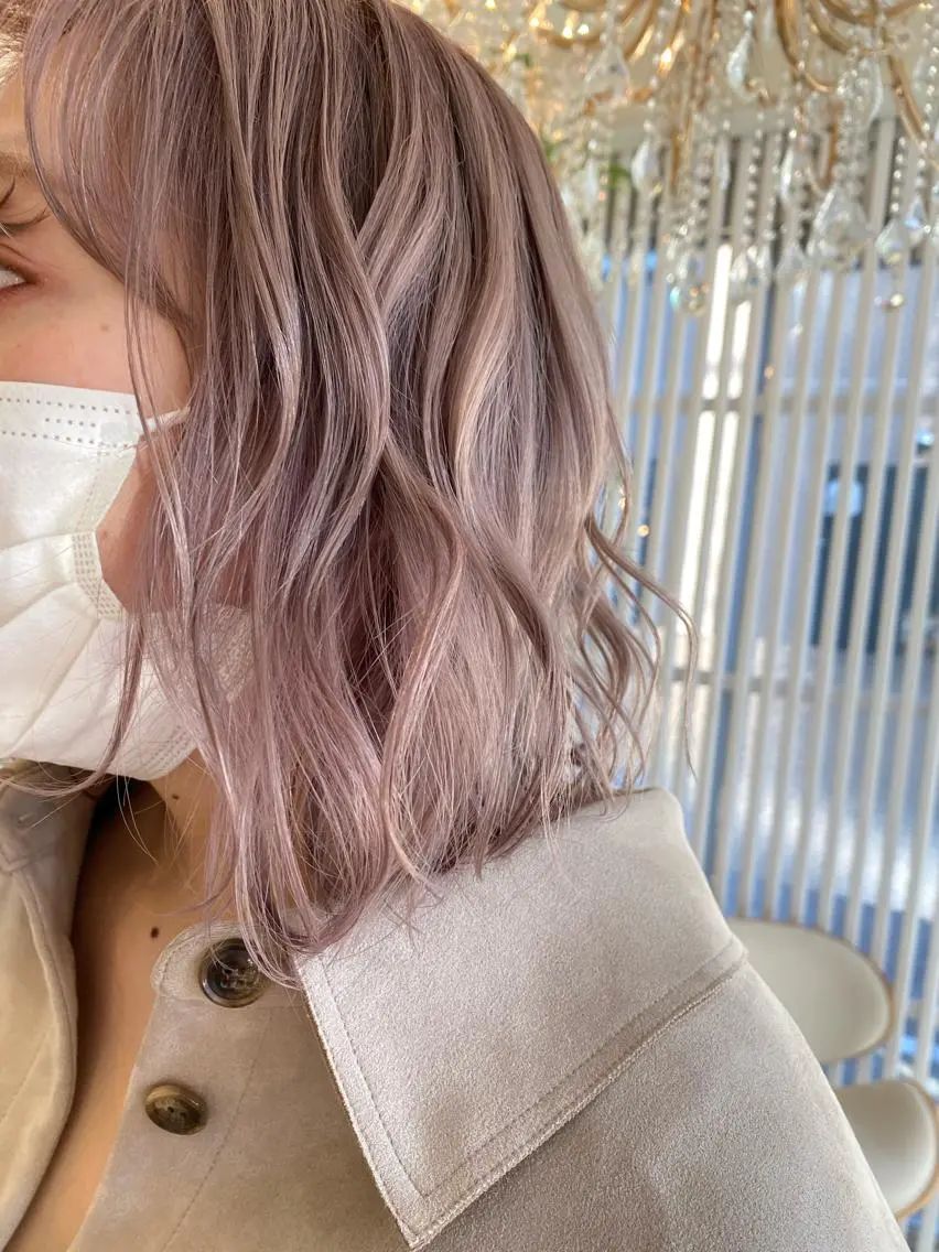 ミディアム カラー ベージュカラー ヘアカラー 🫧富田 苑実🫧のヘアスタイル