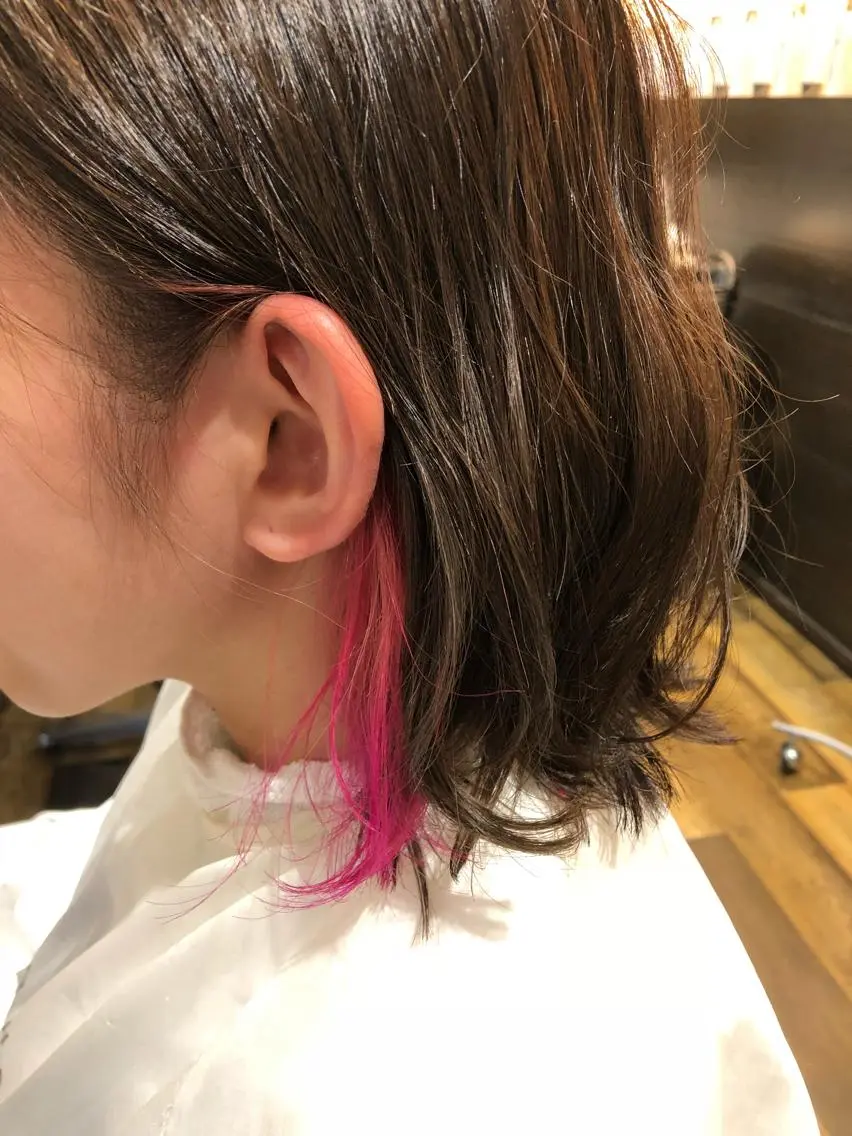 ミディアム カラー インナーカラー カット ヘアカラー ACHE zippy /伊藤のヘアスタイル