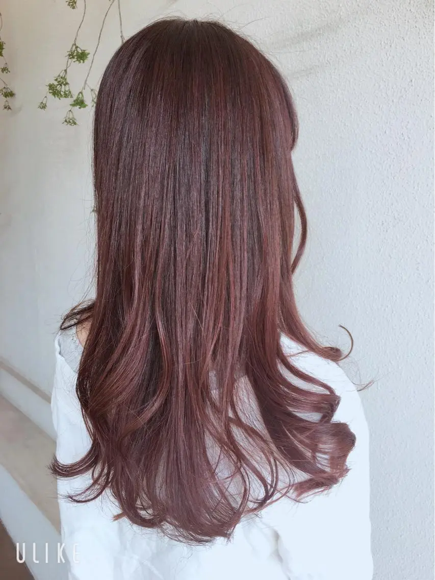 ロング カラー ヘアアレンジ ピンクカラー 大人可愛いをご提案✨ 宮崎　雅美のヘアスタイル