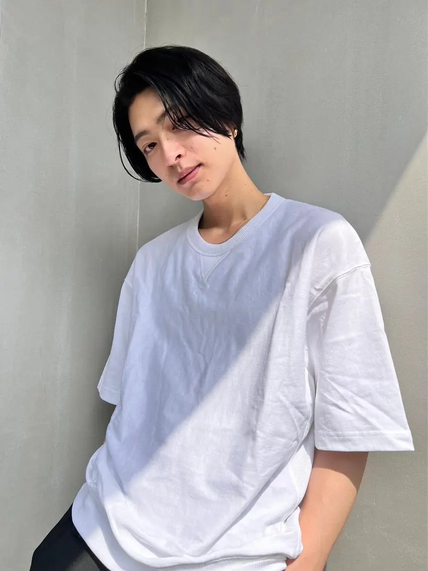 セミロング メンズ メンズ縮毛矯正 細谷碧海のヘアスタイル