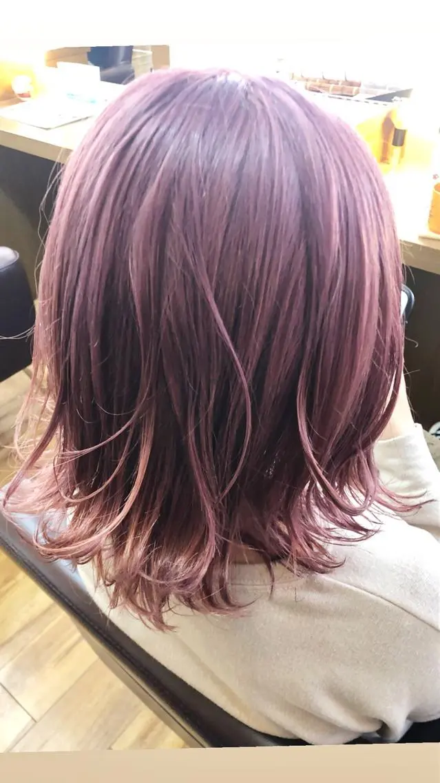 ショート カラー ヘアアレンジ ピンクカラー 髪質改善/美髪矯 正ヤマモトハルキのヘアスタイル