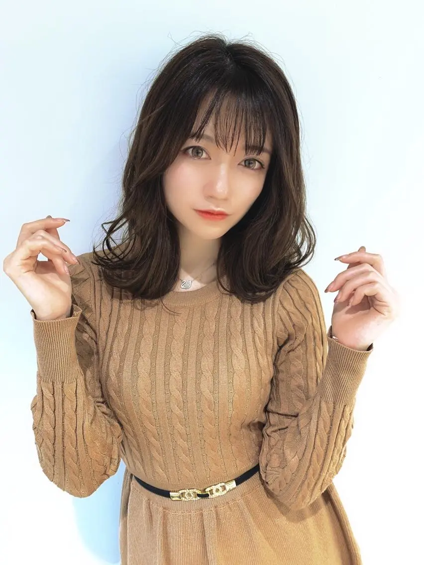 ミディアム カラー なりたいが叶う ながしまじゅんきのヘアスタイル