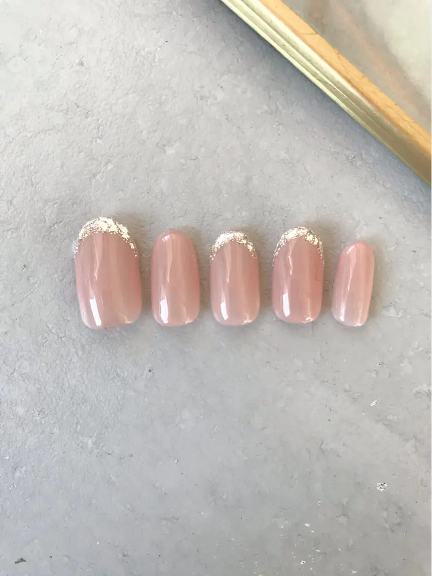 ネイル アートネイル フレンチネイル ガラスフレンチ ハンドネイル ハンドケア Baden Nail ﾊﾞ-ﾃﾞﾝ ﾈｲﾙのネイルデザイン