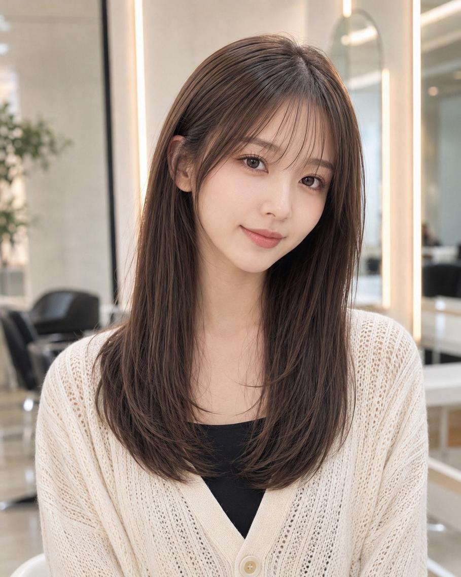 ミディアム ヘアカラー トリートメント jill by gisel 博多のヘアスタイル