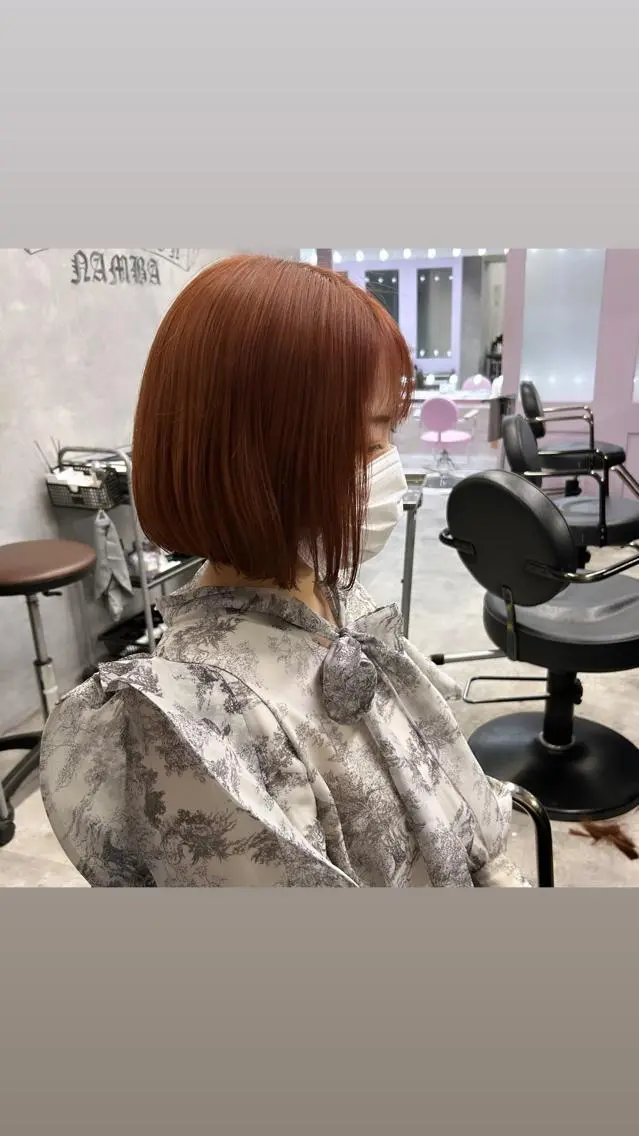 ショート ピンクブラウン 縮毛矯正・髪質改善 特化 出納 直起のヘアスタイル