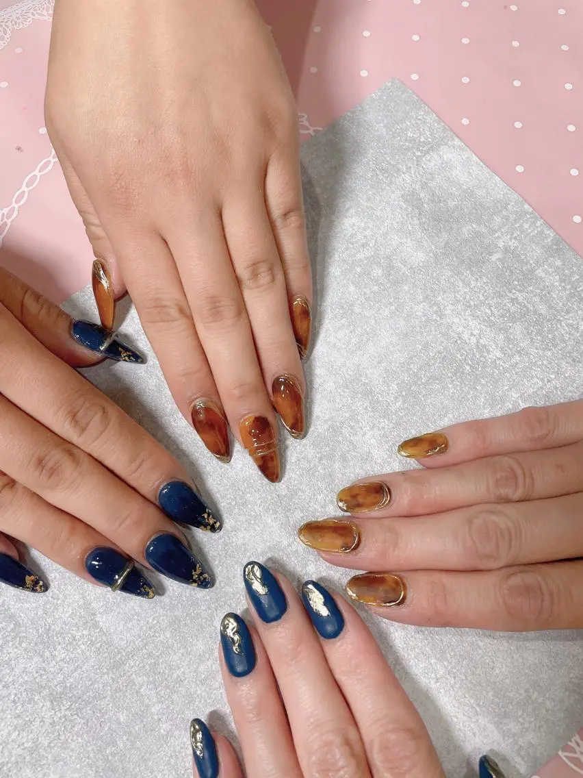 ミディアム ネイル ハンドネイル 《LB》ラブリエ Nail&eyeのマツエク・マツパデザイン