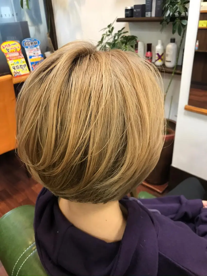 ショート ショートボブ ボブ ショートヘア hairsBerry 豊津店のヘアスタイル