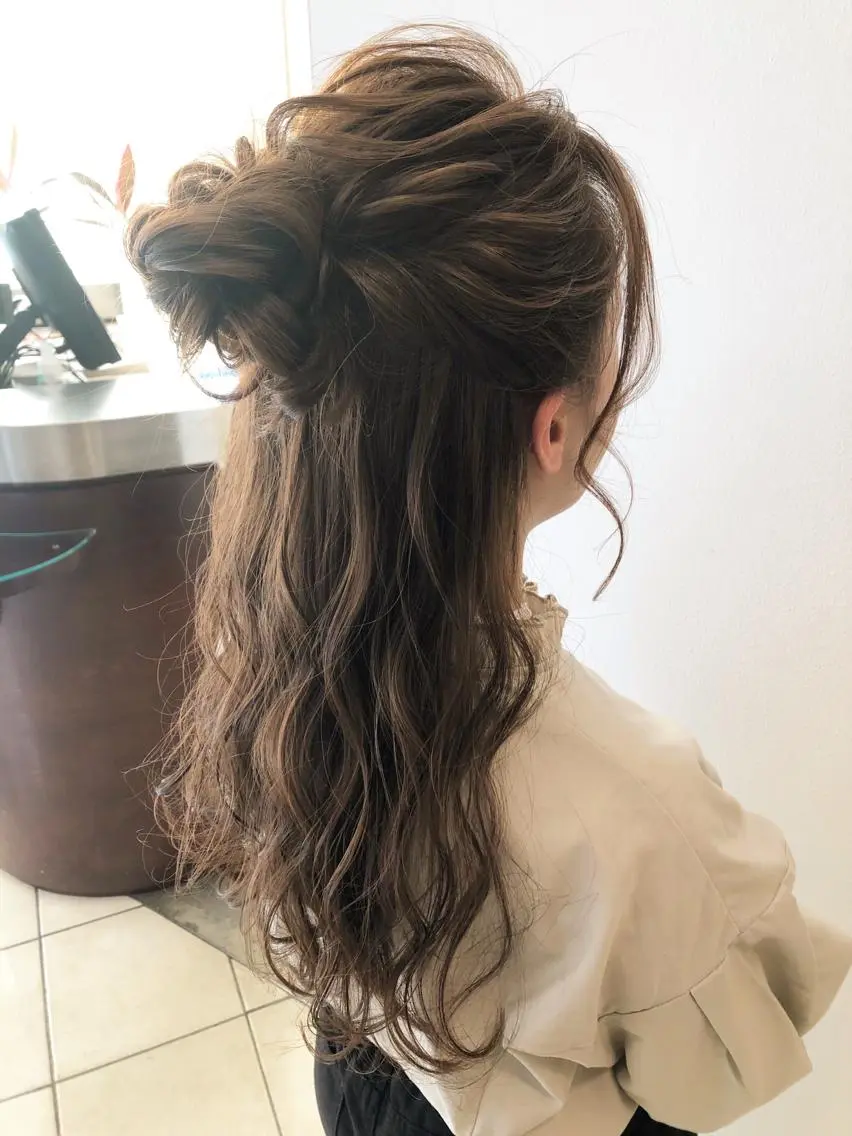 ロング ヘアアレンジ ヘアセット ヘアセット専門店 Rのヘアスタイル