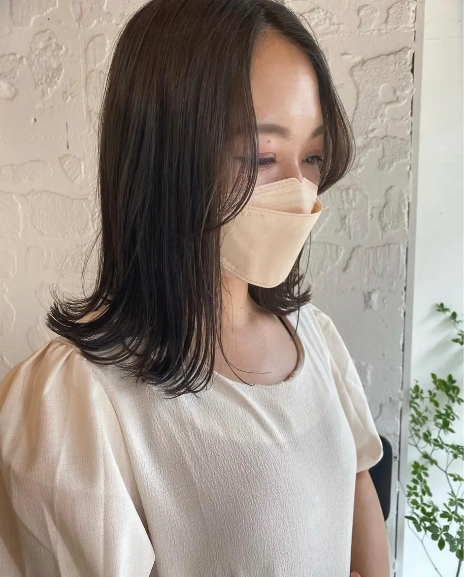 ミディアム カット トリートメント 柔らかいcolor 🌿harukaのヘアスタイル