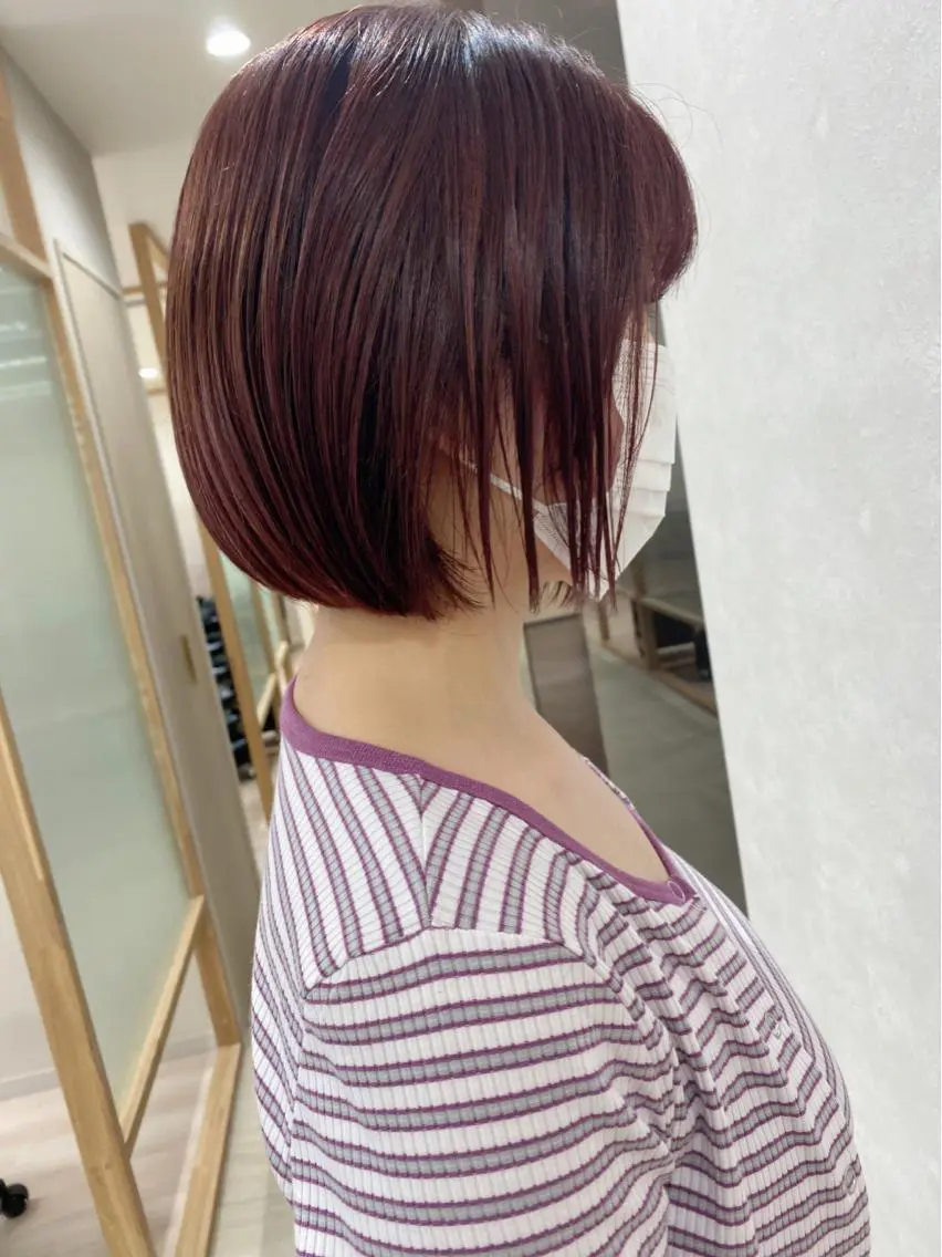 ショート カラー ブリーチ ブリーチなしカラー カット ヘアカラー トリートメント 🌿縮毛矯正/ 髪質改善🌿コバヤシのヘアスタイル
