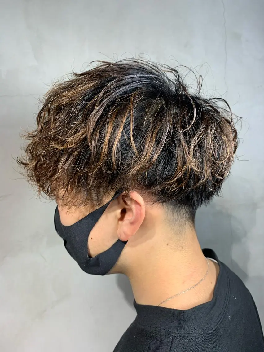ショート カット パーマ メンズパーマ 工藤勇也のヘアスタイル