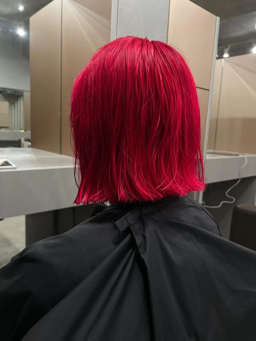 ミディアム カラー ヘアカラー 吉田一輝 外国人パーマのヘアスタイル